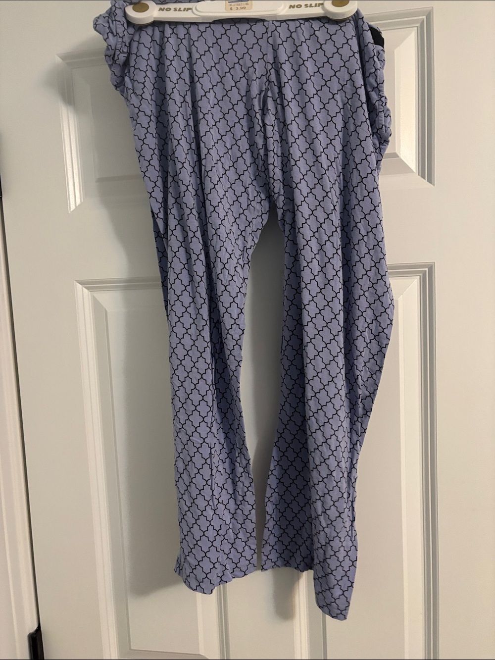 Soma Light Blue & Navy Geometric Print Pajama Pants